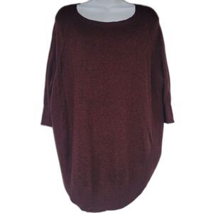 Express Poncho Tunic 3/4 Sleeve Sweater Size XS